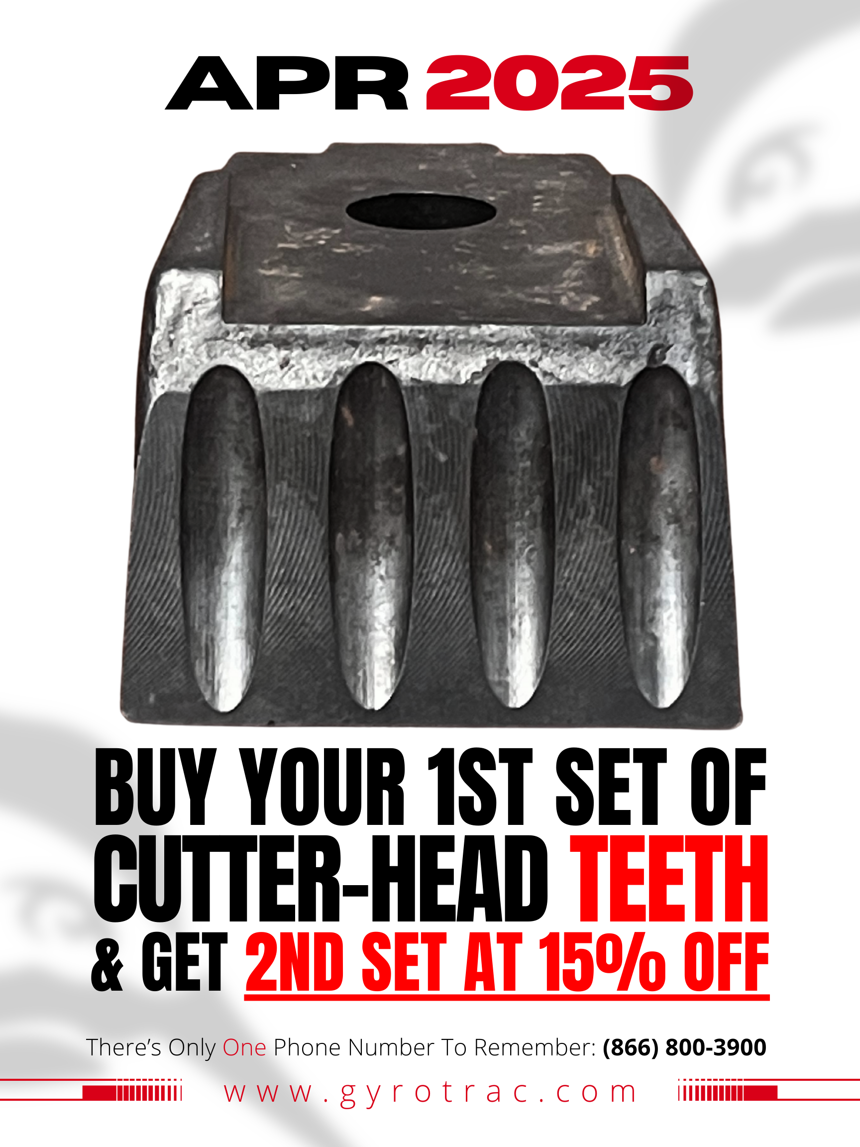 April 2025 Cutter-Head Teeth Deal – Double Up and Save