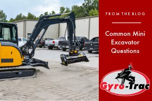 Common Mini Excavator Questions