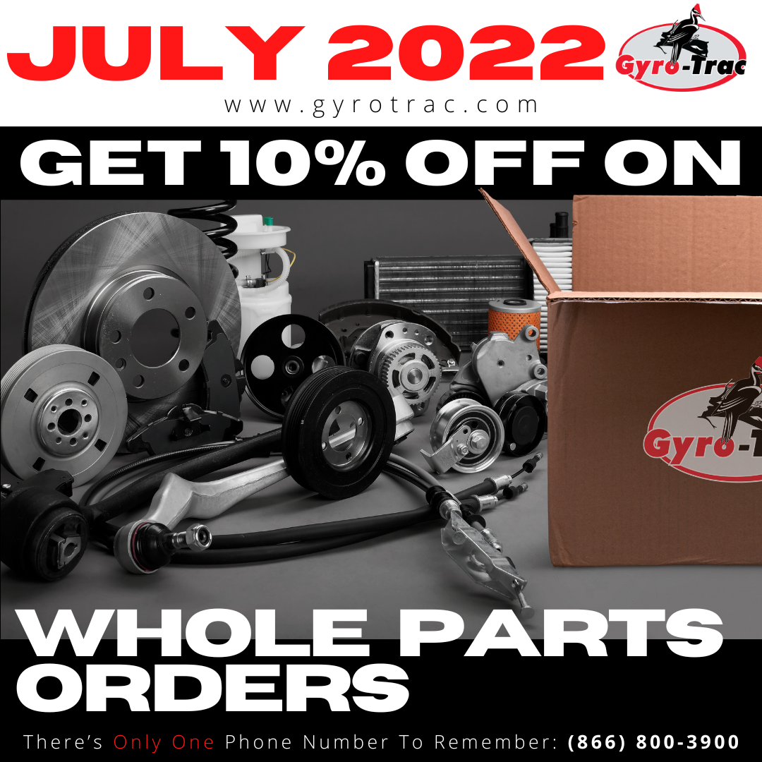JULY 2022 PARTS SALE