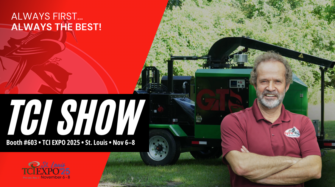 TCI Expo 2025: See Gyro-Trac's Game-Changing 19-Inch, No-CDL Brush Chipper