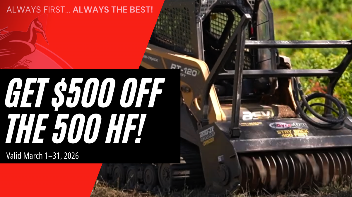 Legendary Power, Right Now: $500 Off the Gyro-Trac 500 HF Cutter-Head