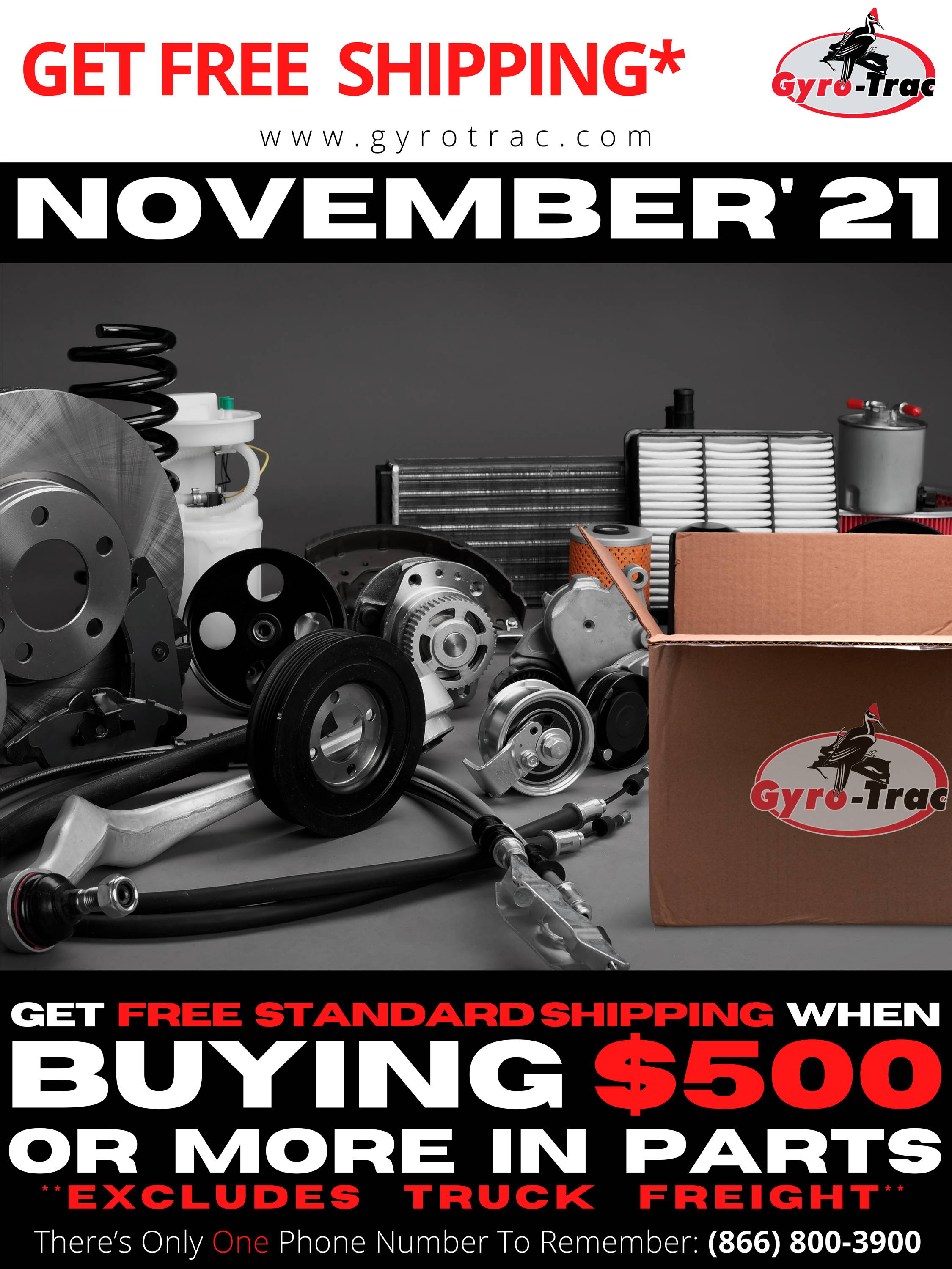 NOVEMBER 2021 PARTS SALE!