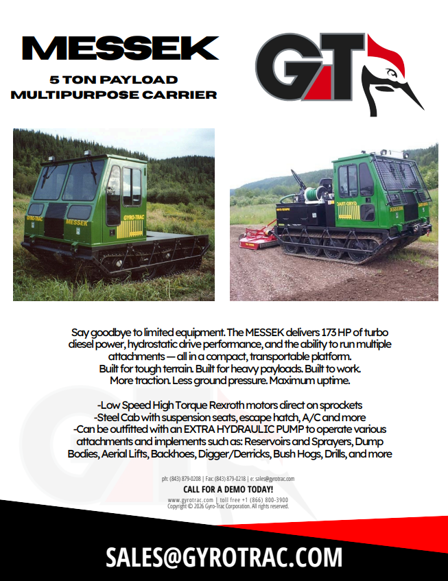 MESSEK Rubber Tracked Utility Carrier