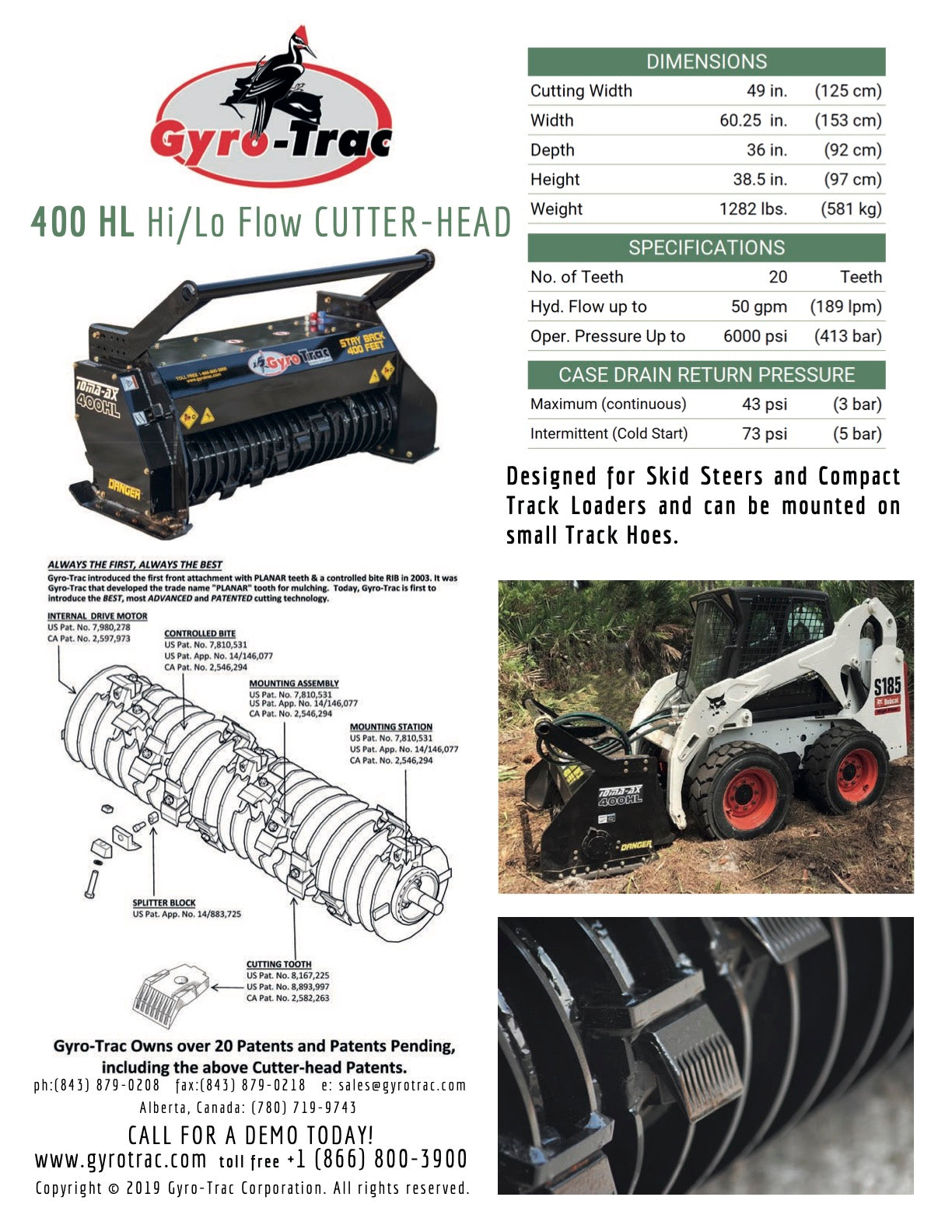 400 HL Hi/Lo Flow Cutter-head