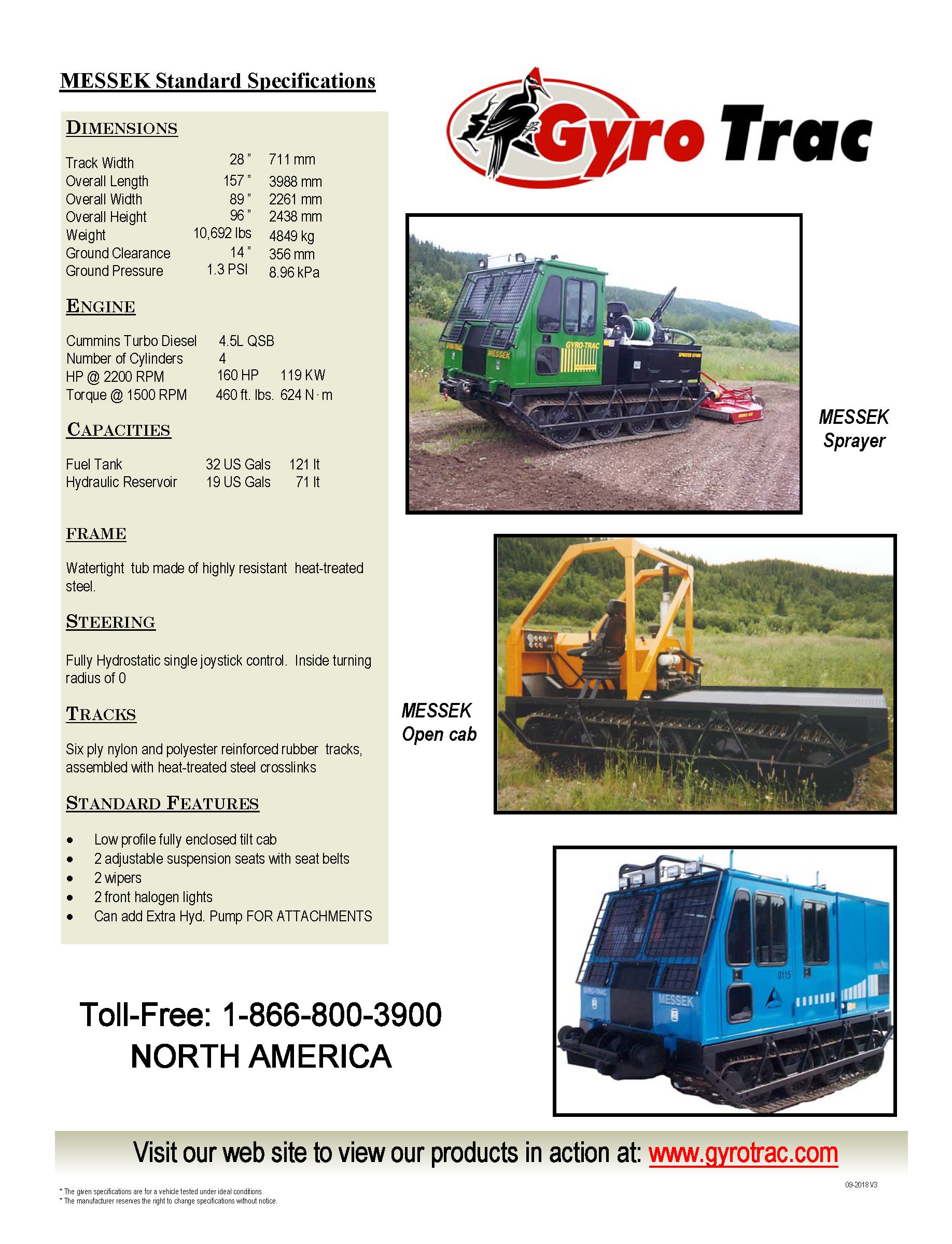 MESSEK Rubber Tracked Utility Carrier