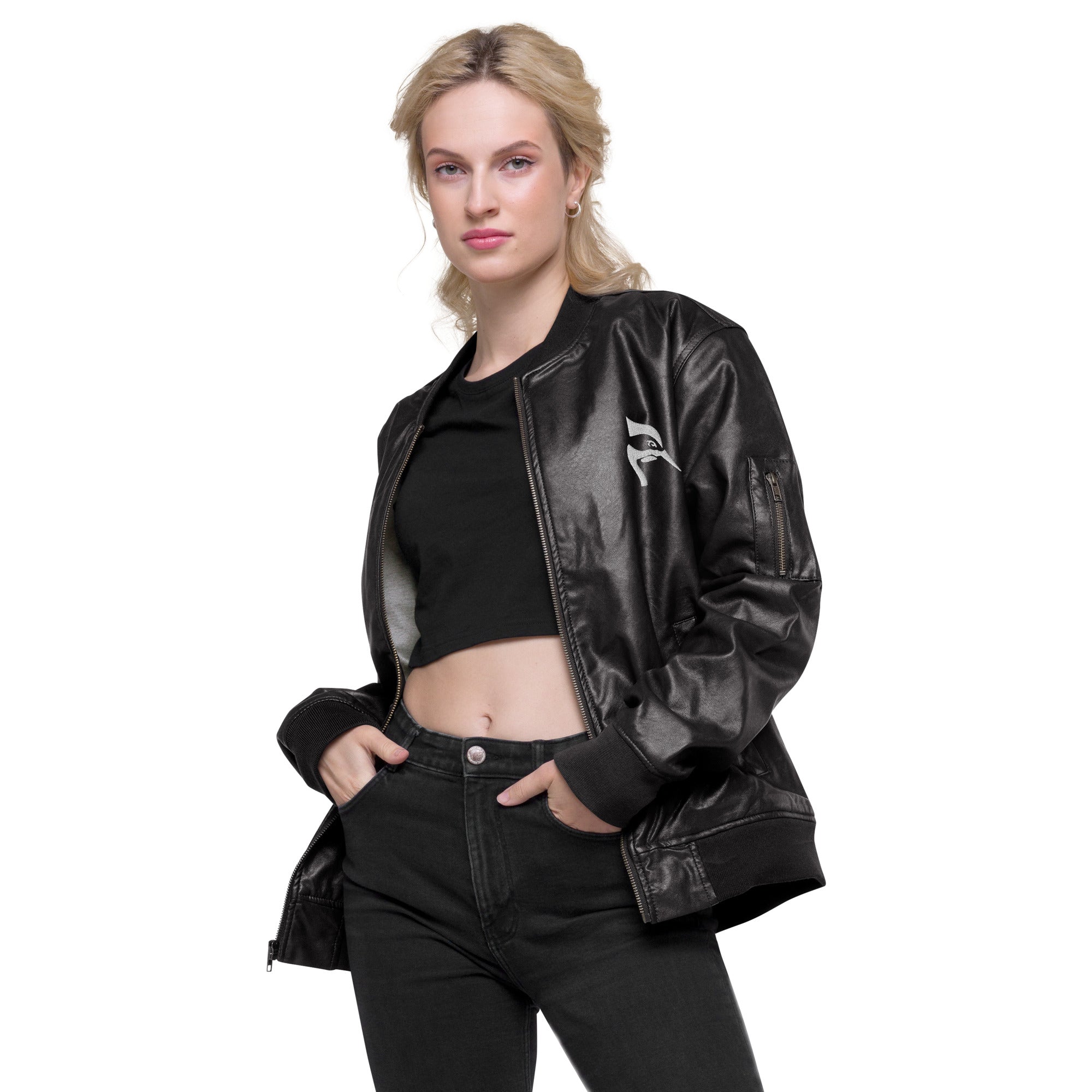 Leather Bomber Jacket