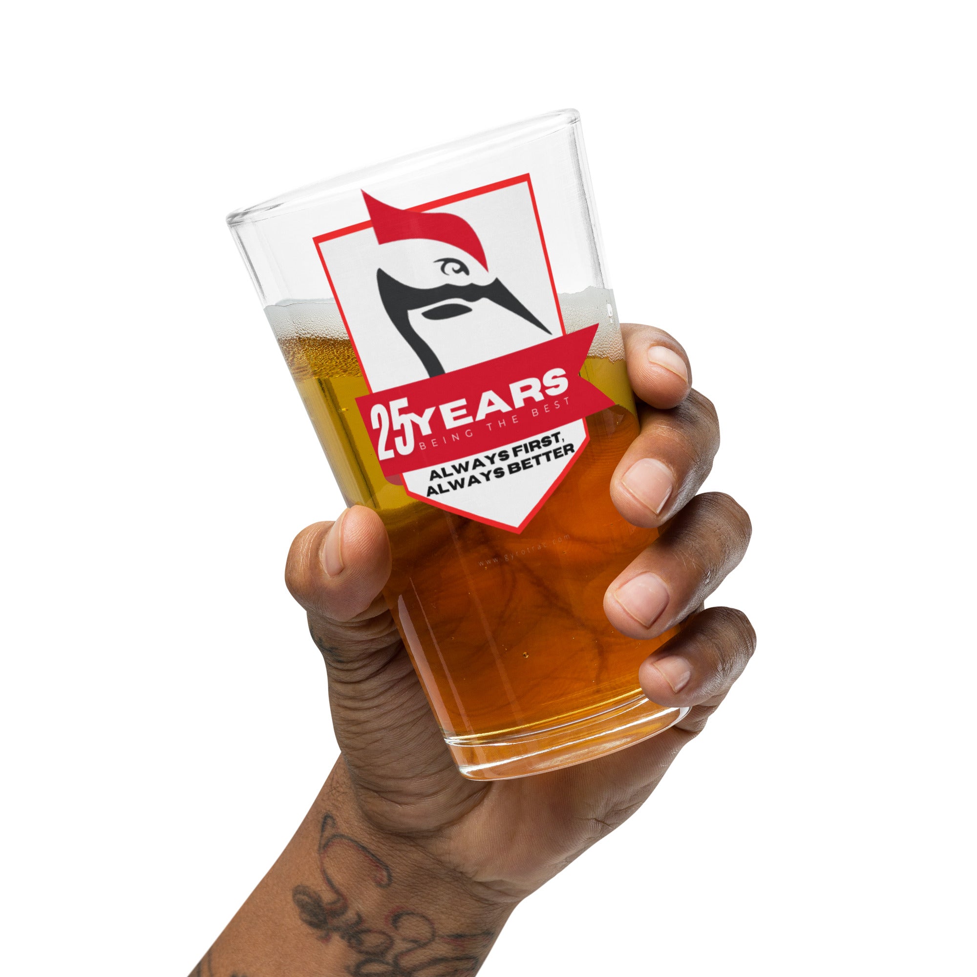 Shaker pint glass