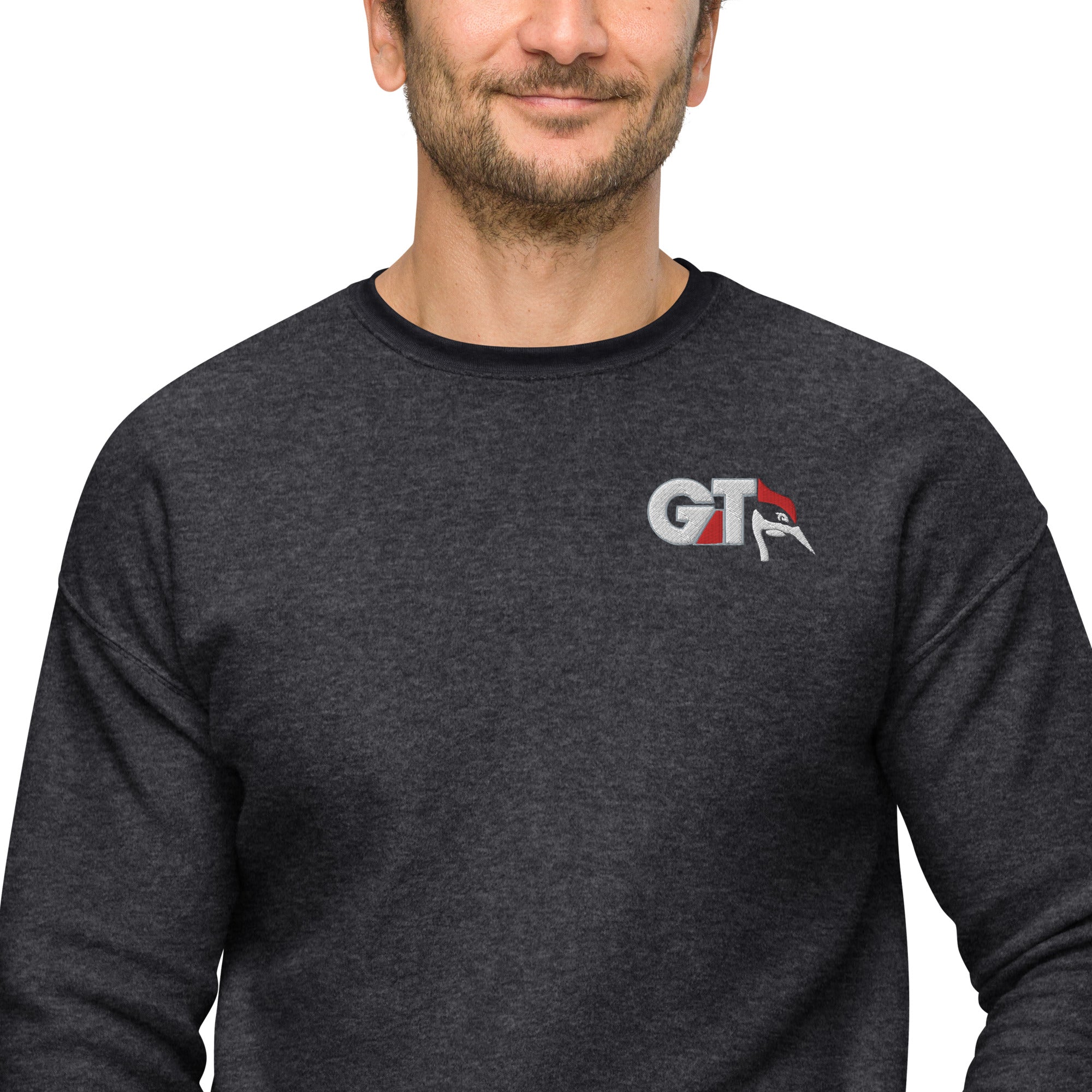 Unisex sueded fleece sweatshirt