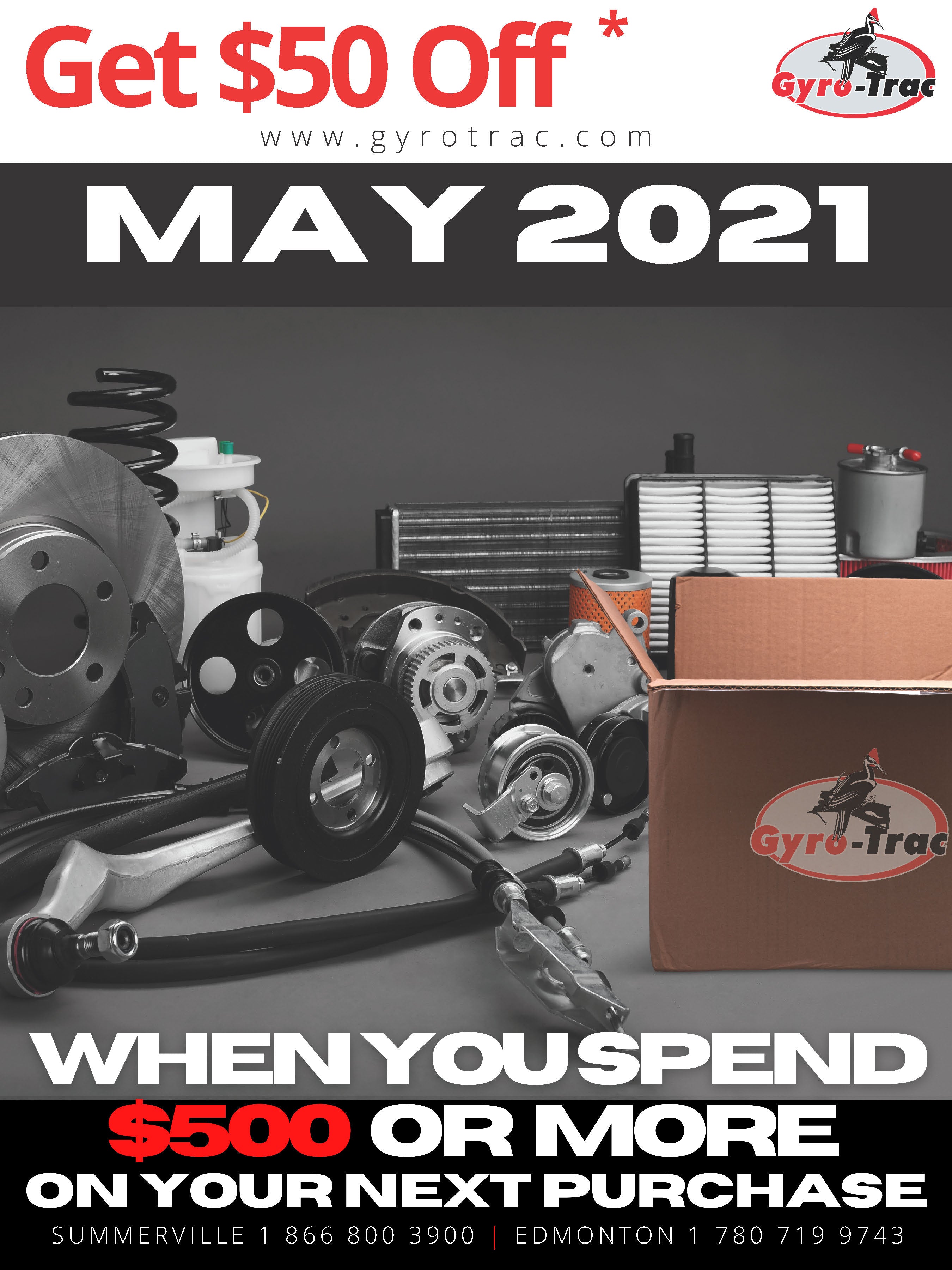 May 2021 Gyro-Trac Parts Sale