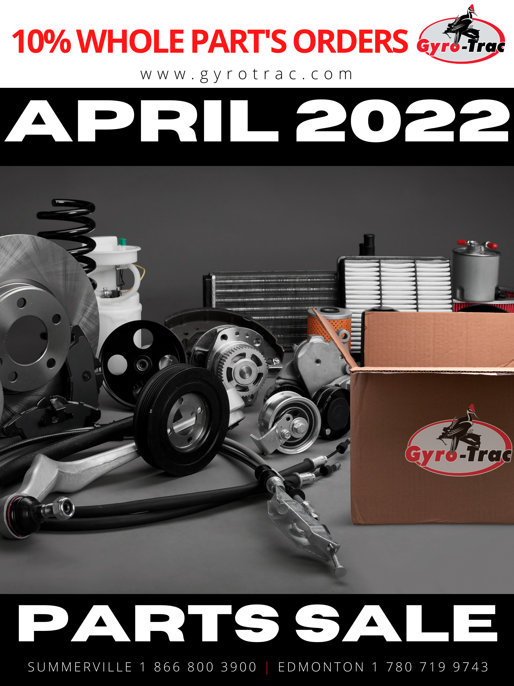 April 2022 Parts Sale