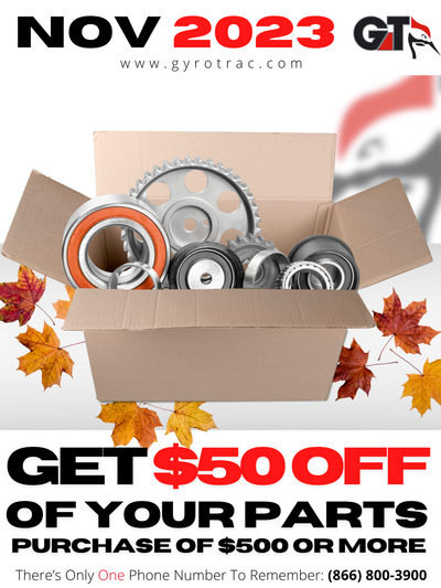 NOVEMBER 2023 PARTS SALE: get $50 OFF YOUR PARTS PURCHACE OF $500 OR MORE