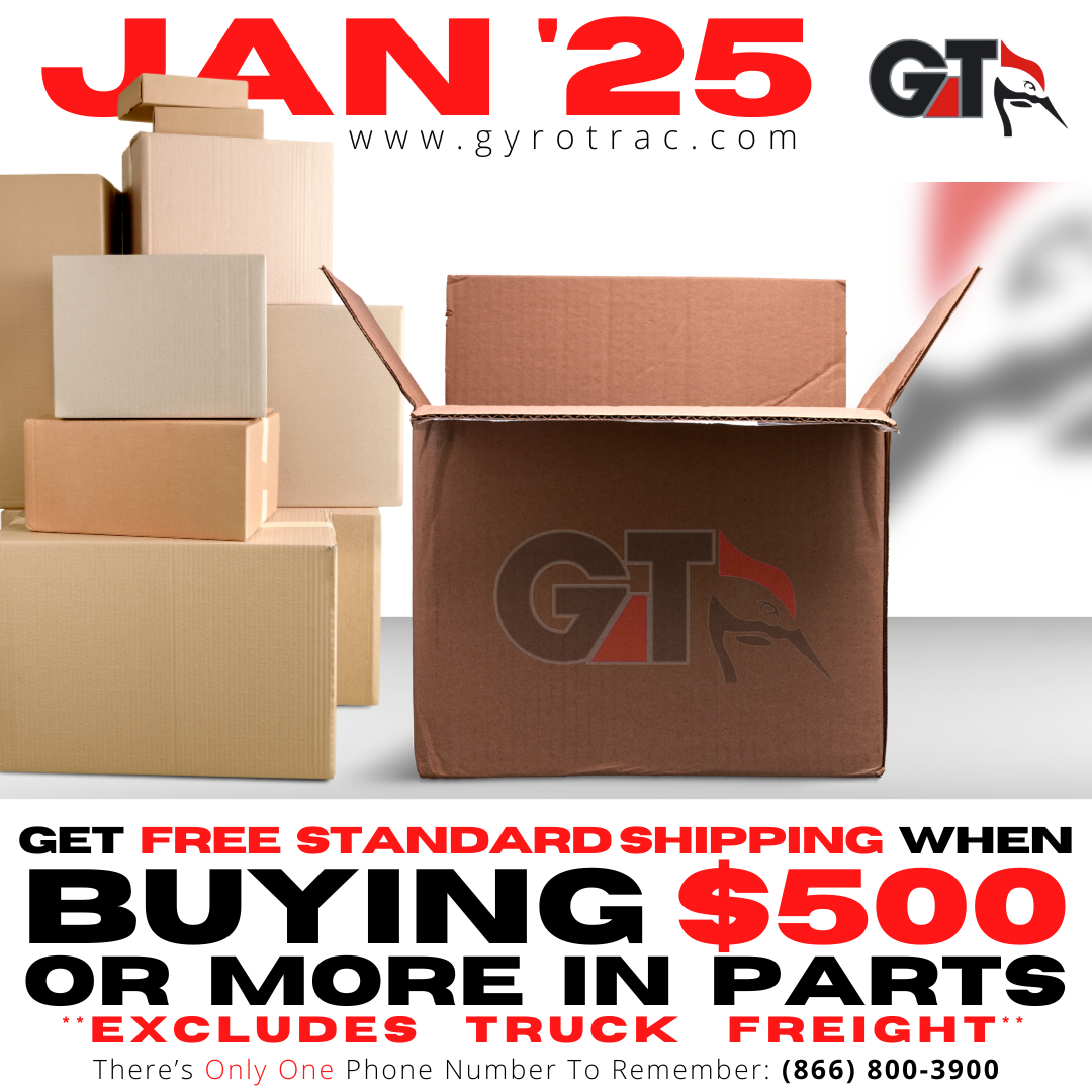 January Special: Free Shipping on Parts Orders Over $500!