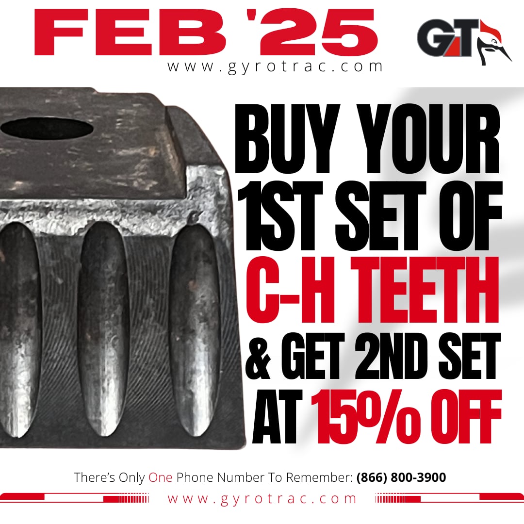 February Special: 15% Off Your 2nd Set of Cutter-Head Teeth!